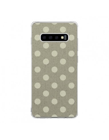 Coque Samsung S10 Pois Polka Camel - Mary Nesrala