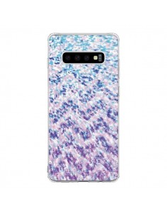 Coque Samsung S10 Chevron Splash Triangle Azteque - Mary...