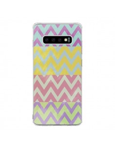 Coque Samsung S10 Chevron Summer Triangle Azteque - Mary...