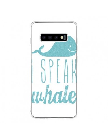 Coque Samsung S10 I Speak Whale Baleine Bleu - Mary Nesrala