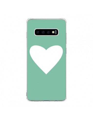 Coque Samsung S10 Coeur Mint Vert - Mary Nesrala