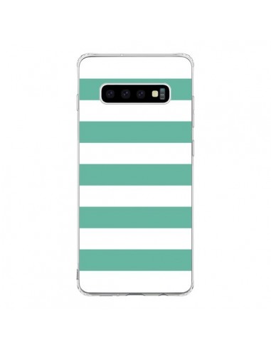 Coque Samsung S10 Bandes Mint Vert - Mary Nesrala
