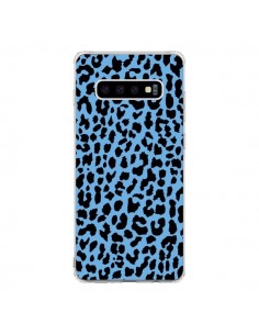 Coque Samsung S10 Leopard Bleu Neon - Mary Nesrala