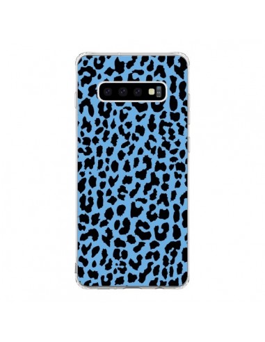 Coque Samsung S10 Leopard Bleu Neon - Mary Nesrala