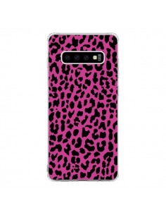 Coque Samsung S10 Leopard Rose Pink Neon - Mary Nesrala