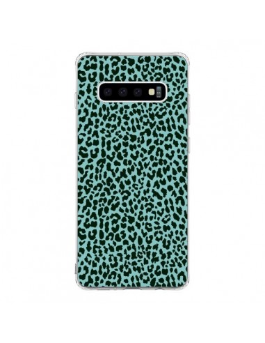 Coque Samsung S10 Leopard Turquoise Neon - Mary Nesrala
