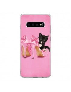 Coque Samsung S10 Chaton Chat Noir Kitten Chaussure Shoes...