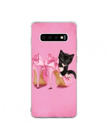 Coque Samsung S10 Chaton Chat Noir Kitten Chaussure Shoes - Maryline Cazenave