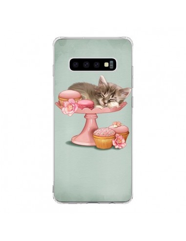 Coque Samsung S10 Chaton Chat Kitten Cookies Cupcake - Maryline Cazenave