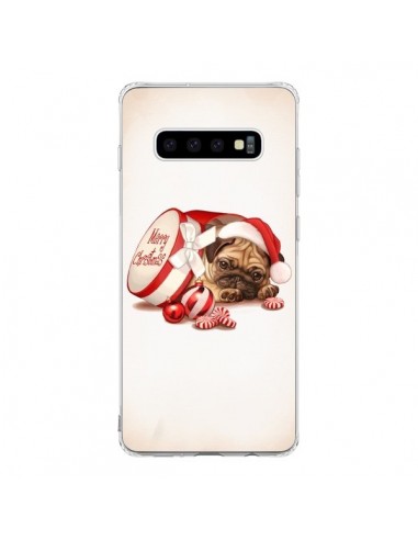Coque Samsung S10 Chien Dog Pere Noel Christmas Boite - Maryline Cazenave