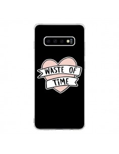 Coque Samsung S10 Waste of Time Coeur - Maryline Cazenave