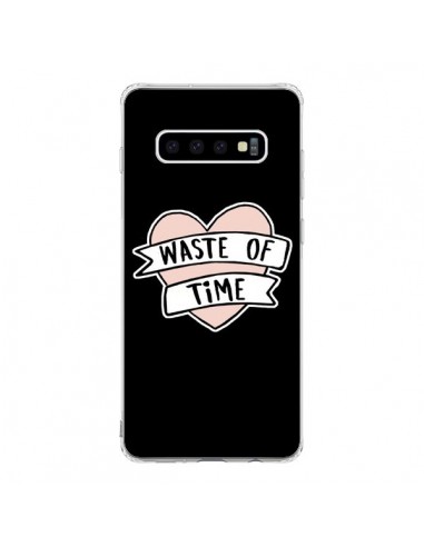 Coque Samsung S10 Waste of Time Coeur - Maryline Cazenave