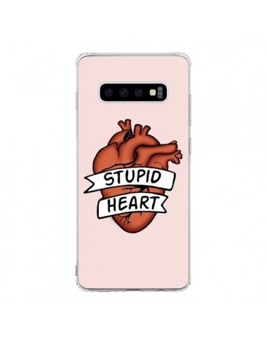 Coque Samsung S10 Stupid Heart Coeur - Maryline Cazenave