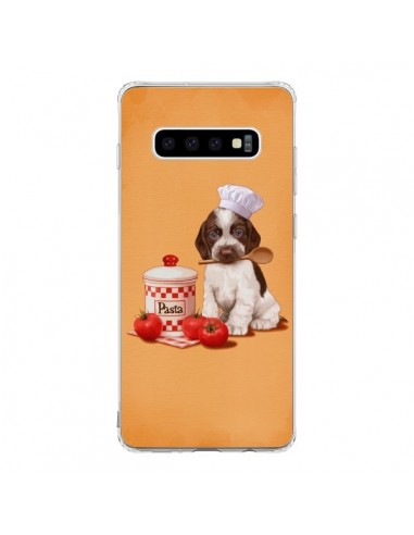 Coque Samsung S10 Chien Dog Pates Pasta Cuisinier - Maryline Cazenave