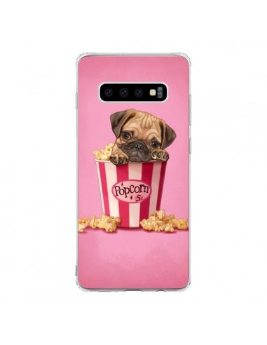 Coque Samsung S10 Chien Dog Popcorn Film - Maryline Cazenave