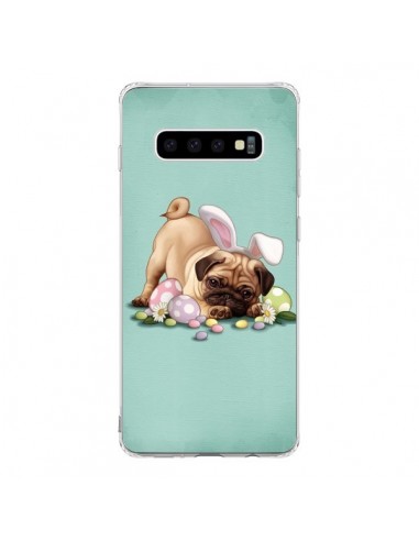 Coque Samsung S10 Chien Dog Rabbit Lapin Pâques Easter - Maryline Cazenave