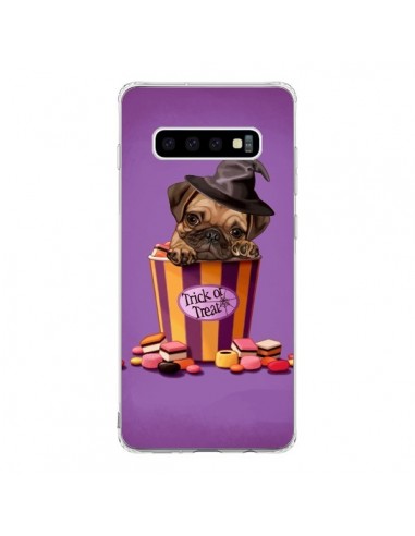 Coque Samsung S10 Chien Dog Halloween Sorciere Bonbon - Maryline Cazenave