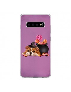 Coque Samsung S10 Chien Dog Halloween Sorciere Chaudron...