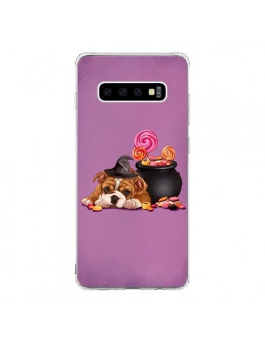 Coque Samsung S10 Chien Dog Halloween Sorciere Chaudron Bonbon - Maryline Cazenave