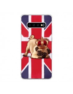 Coque Samsung S10 Chien Dog Anglais UK British Queen King...