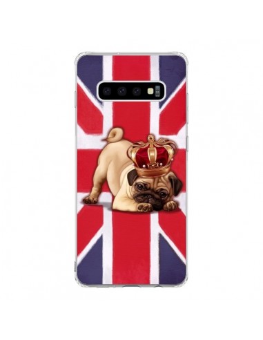 Coque Samsung S10 Chien Dog Anglais UK British Queen King Roi Reine - Maryline Cazenave