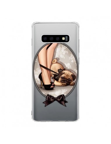 Coque Samsung S10 Lady Jambes Chien Bulldog Dog Noeud Papillon Transparente - Maryline Cazenave