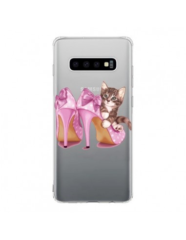 Coque Samsung S10 Chaton Chat Kitten Chaussures Shoes Transparente - Maryline Cazenave