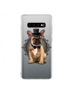 Coque Samsung S10 Chien Bulldog Noeud Papillon Chapeau...