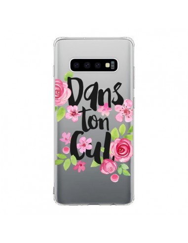 Coque Samsung S10 Dans Ton Cul Fleurs Transparente - Maryline Cazenave