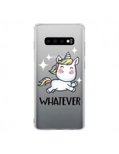 Coque Samsung S10 Licorne Whatever Transparente -...