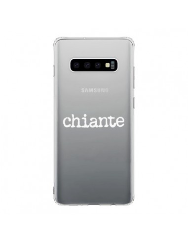 Coque Samsung S10 Chiante Blanc Transparente - Maryline Cazenave