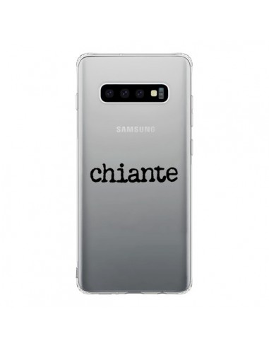 Coque Samsung S10 Chiante Noir Transparente - Maryline Cazenave