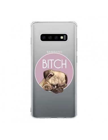 Coque Samsung S10 Bulldog Bitch Transparente - Maryline Cazenave
