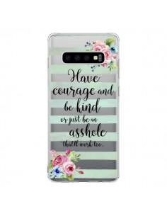Coque Samsung S10 Courage, Kind, Asshole Transparente -...