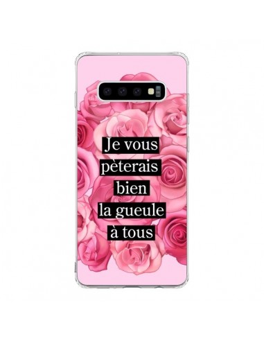 Coque Samsung S10 Je vous pèterais Fleurs - Maryline Cazenave