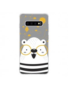Coque Samsung S10 Ours à lunettes - Maria Jose Da Luz