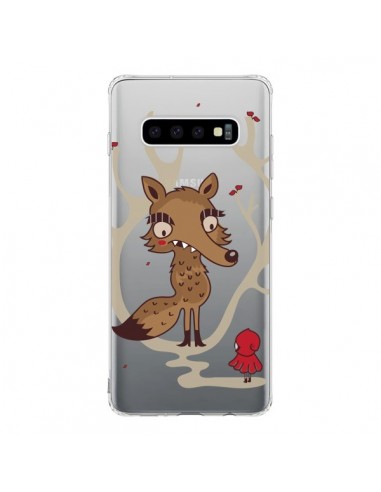 Coque Samsung S10 Le Petit Chaperon Rouge Loup Hello Big Wolf Transparente - Maria Jose Da Luz