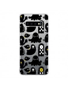 Coque Samsung S10 Monsters Monstres Pattern Transparente...