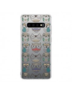 Coque Samsung S10 Chouettes Owl Hibou Transparente -...
