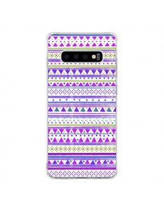 Coque Samsung S10 Bandana Violet Azteque - Monica Martinez