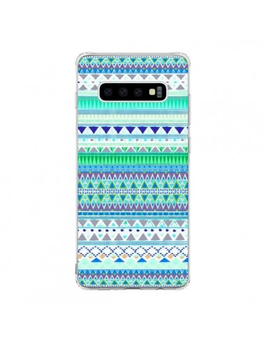 Coque Samsung S10 Chenoa Bleu Azteque - Monica Martinez
