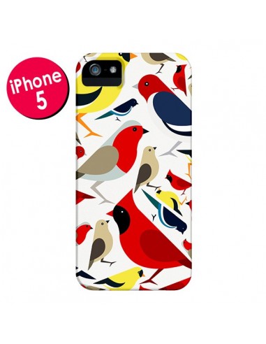 Coque Oiseaux Birds pour iPhone 5 et 5S - Eleaxart
