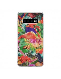 Coque Samsung S10 Tropical Flamant Rose - Monica Martinez