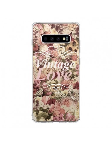 Coque Samsung S10 Vintage Love Flower - Monica Martinez