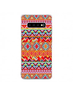 Coque Samsung S10 India Style Pattern Bois Azteque -...