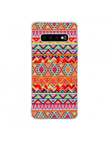 Coque Samsung S10 India Style Pattern Bois Azteque - Maximilian San