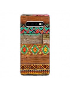 Coque Samsung S10 Indian Wood Bois Azteque - Maximilian San