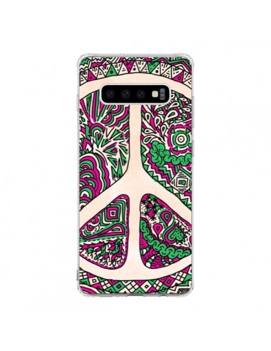 Coque Samsung S10 Peace and Love Azteque Vainilla - Maximilian San