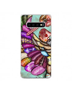 Coque Samsung S10 Paon Multicolore Eco Bird - Maximilian San