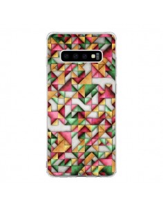 Coque Samsung S10 Azteque Triangle Geometric World -...